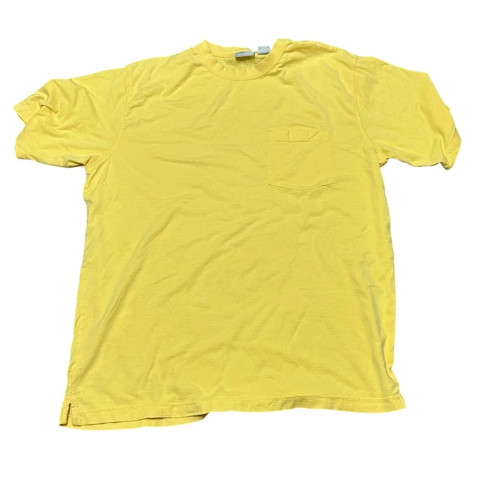 Fieldgear Blank Yellow T-Shirt with Chest Pocket Men's‎ L Relaxed